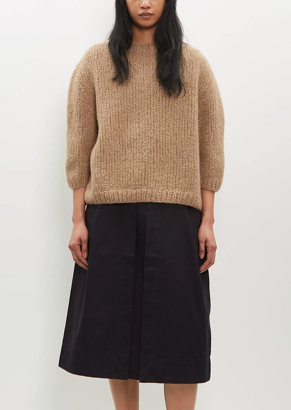 Momo Cashmere Sweater — Caramel sold by La Garconne