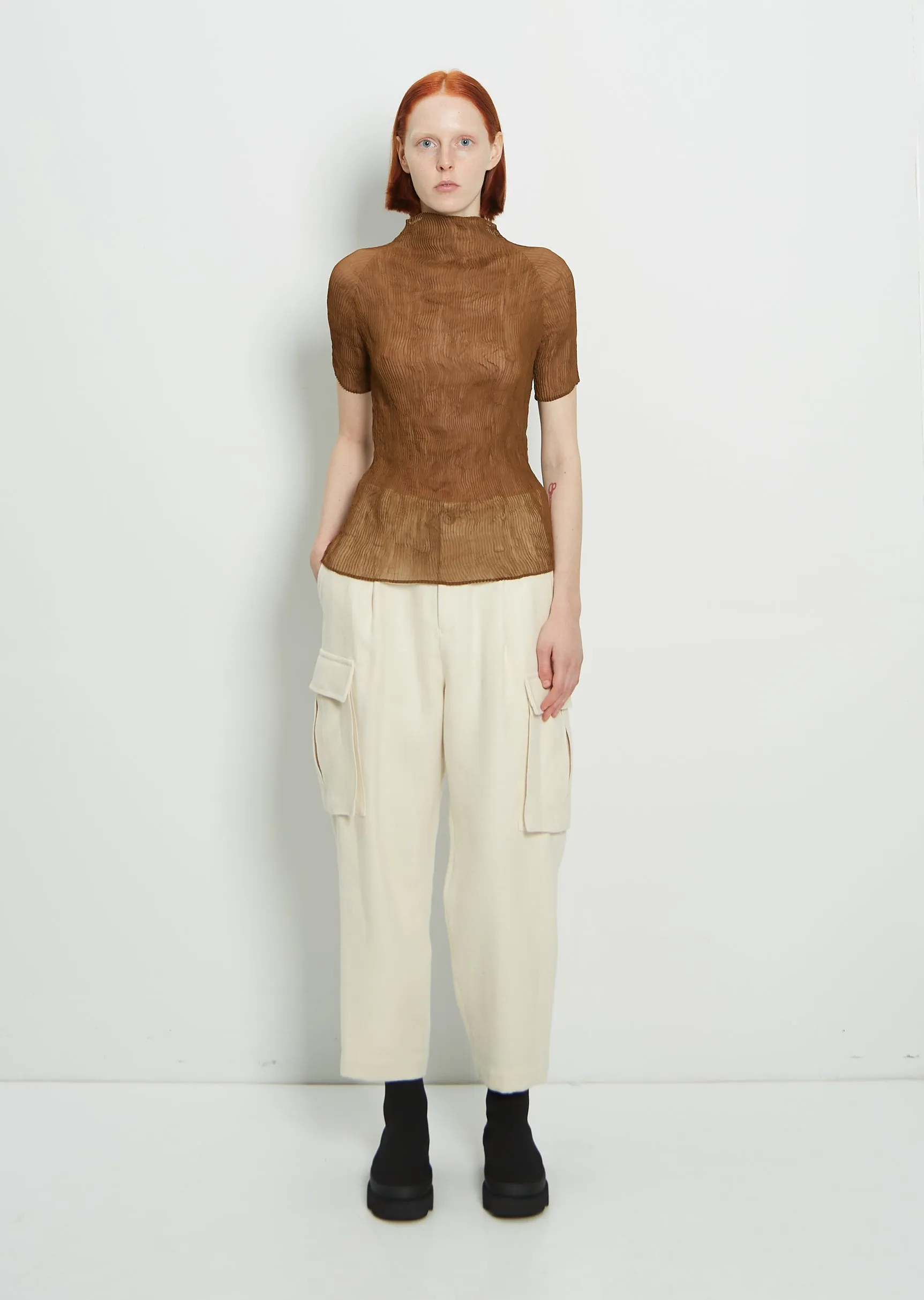 Chiffon Twist 3 Top sold by La Garconne