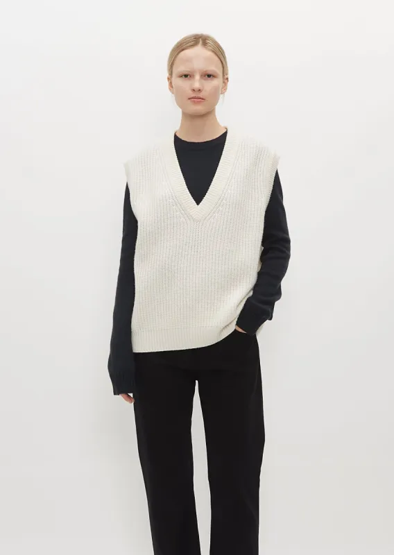 Raine Cashmere Vest sold by La Garconne