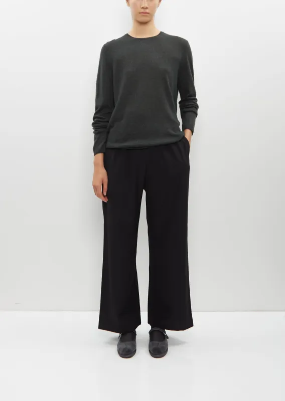Wool Crepe Trousers sold by La Garconne