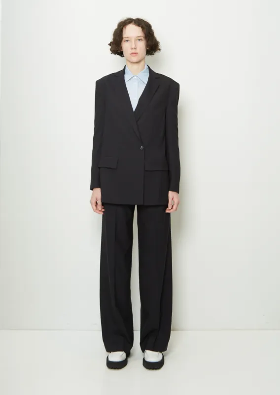 Wool One Button Jacket sold by La Garconne