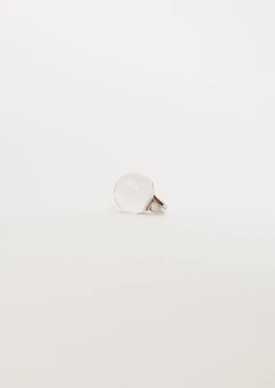Glass Ring — Transparent sold by La Garconne