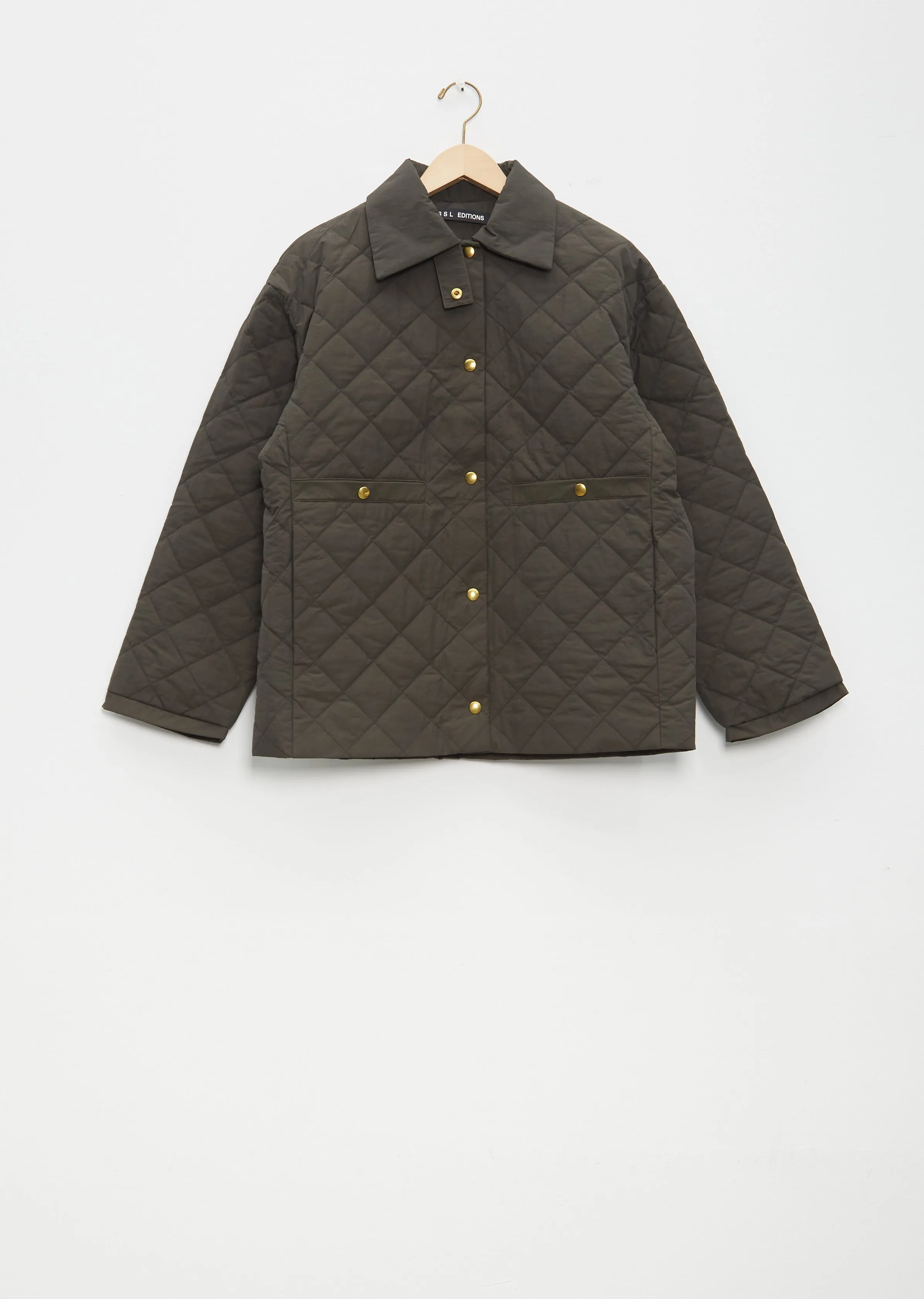 Long Taffeta Jacket — Dark Green sold by La Garconne