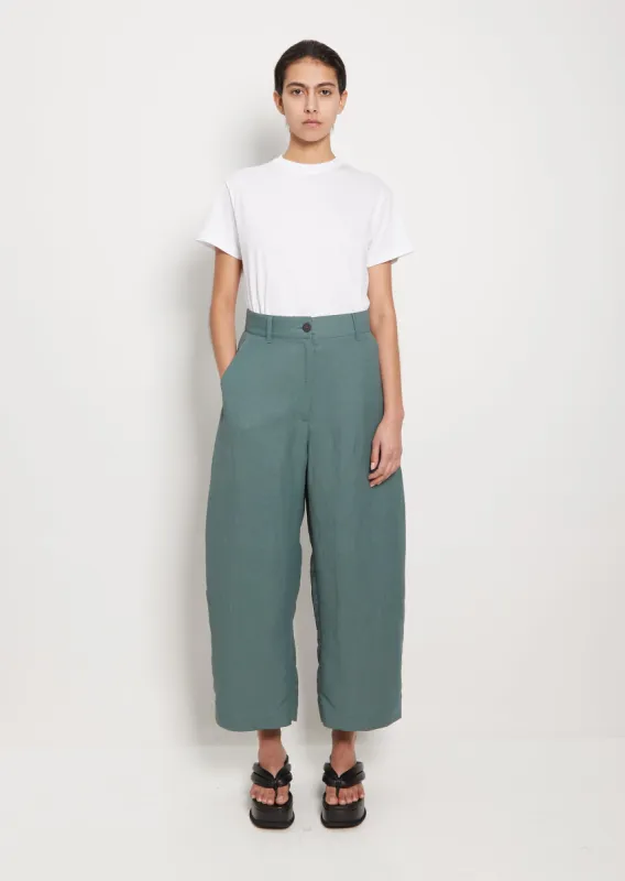 Chalco Linen Viscose Crop Pant made by Studio Nicholson