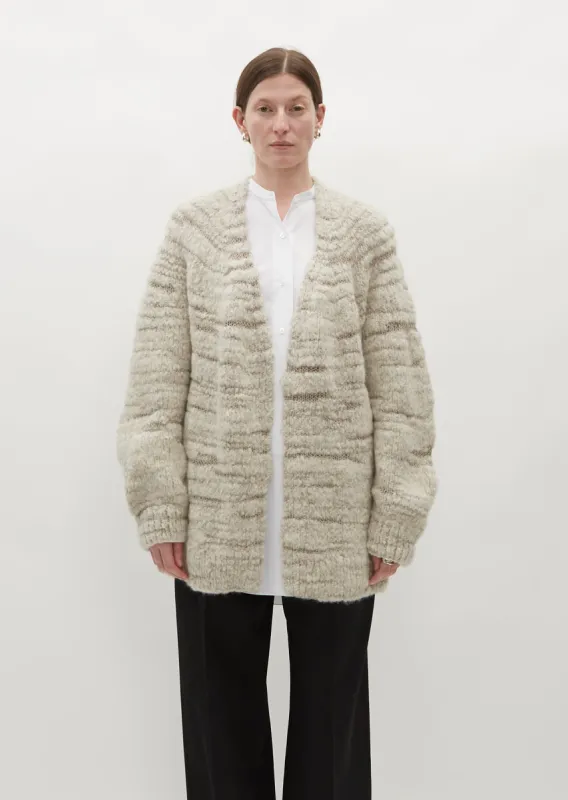 Handknit Threadbare Cardigan sold by La Garconne