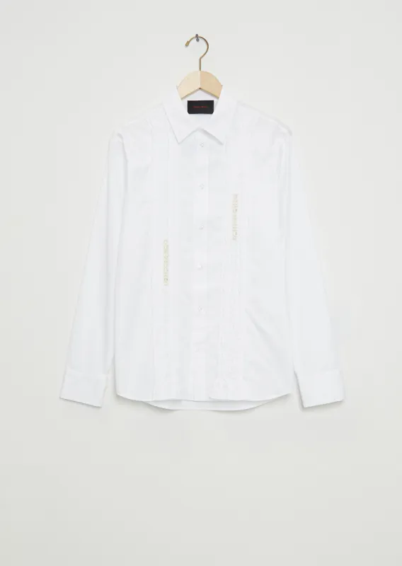 Men's Emblem Smocked Shirt sold by La Garconne