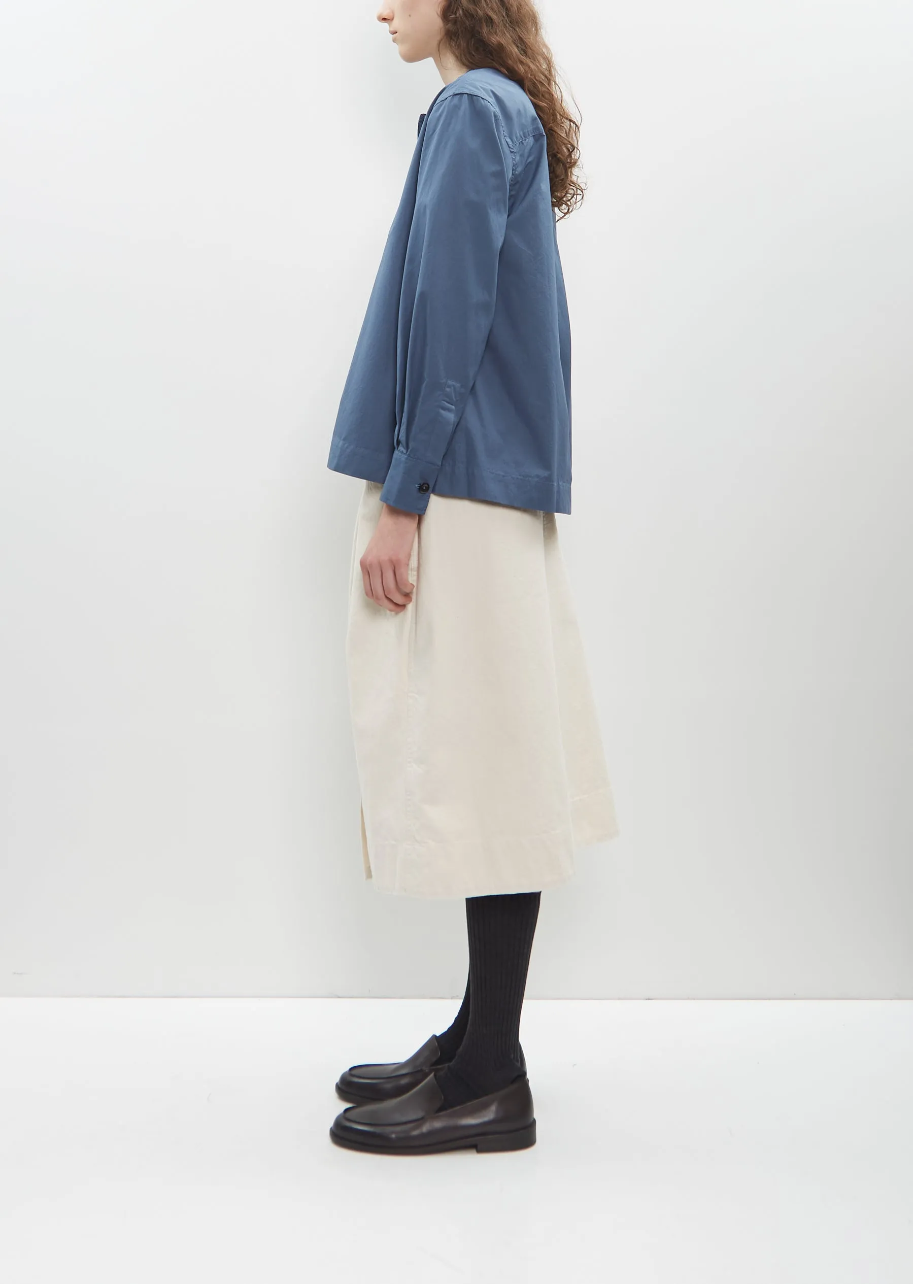 Button Through Collarless Shirt sold by La Garconne product image thumbnail 2