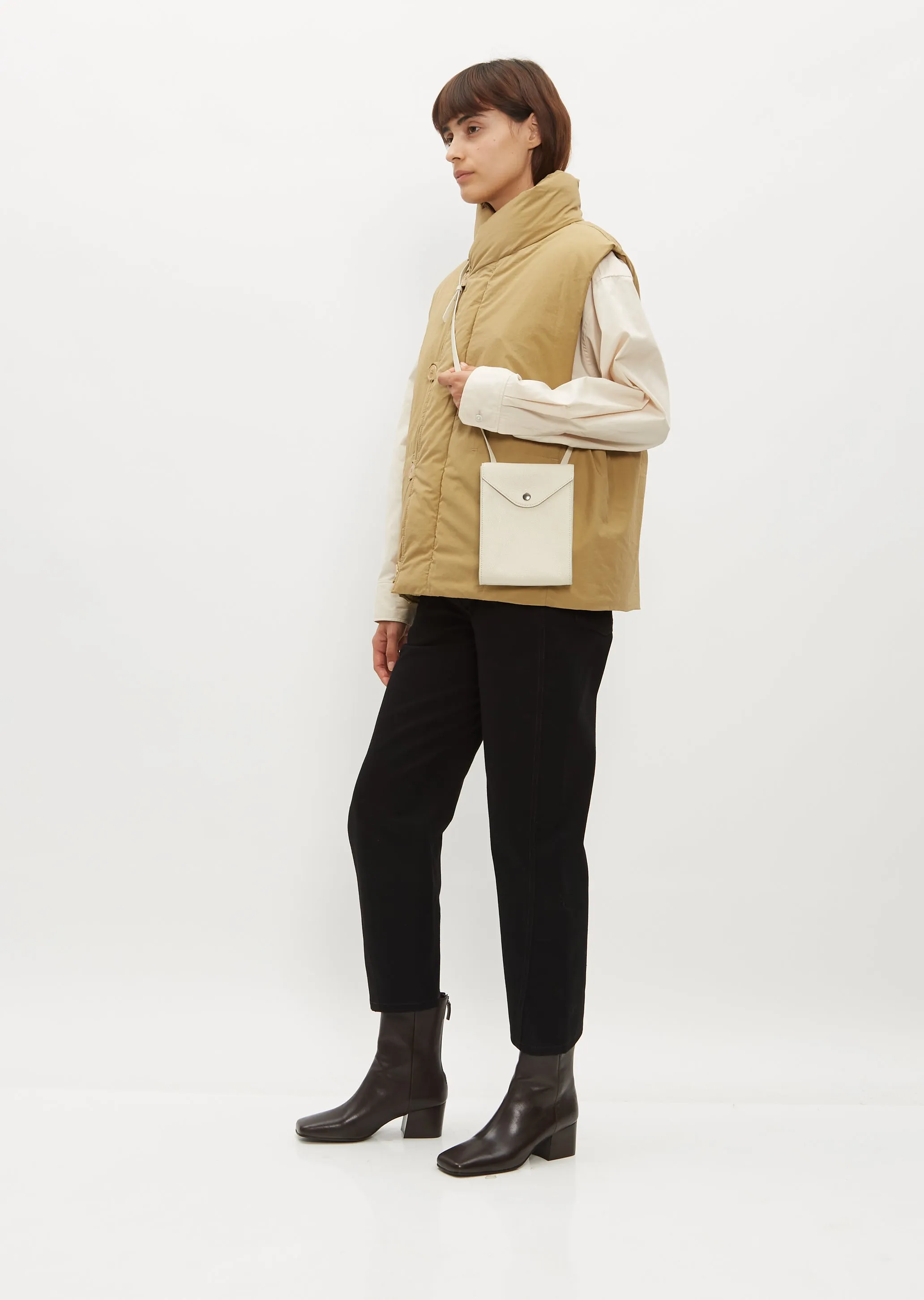 Envelope with Strap — Light Cream sold by La Garconne product image thumbnail 3