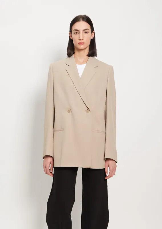 Double-Breasted Vent Blazer sold by La Garconne