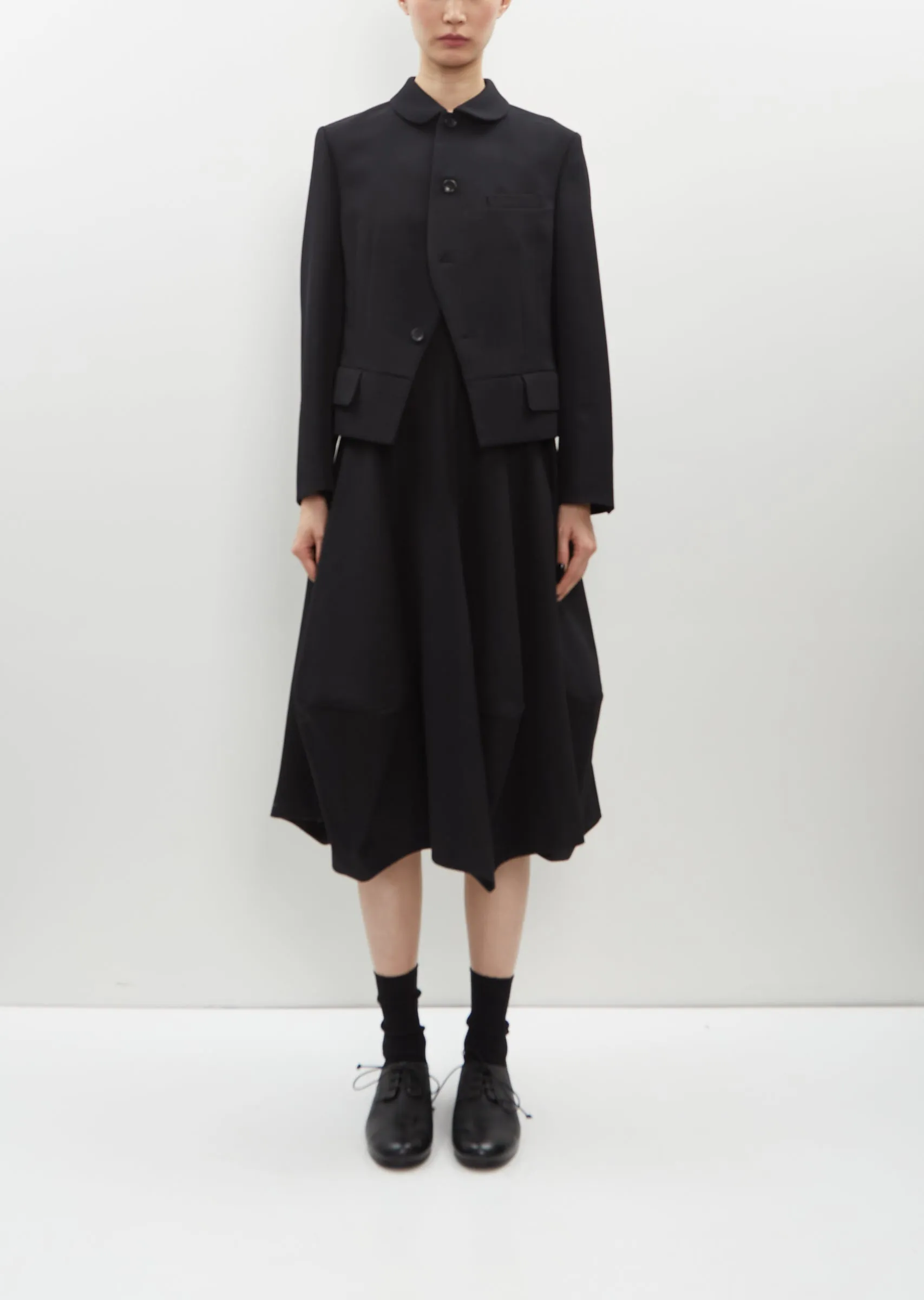 Wool Round Collar Jacket sold by La Garconne product image thumbnail 4