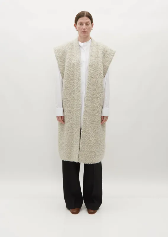 Mouton Long Vest sold by La Garconne