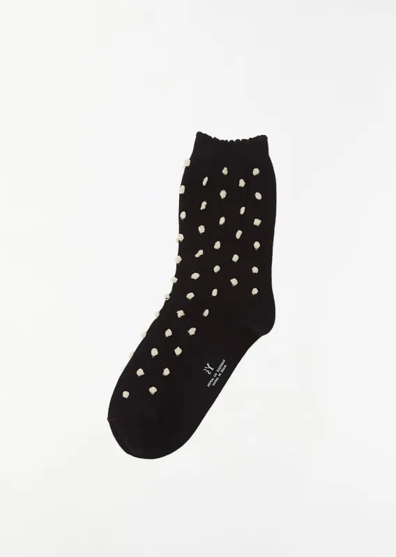 Dot Socks — Black sold by La Garconne