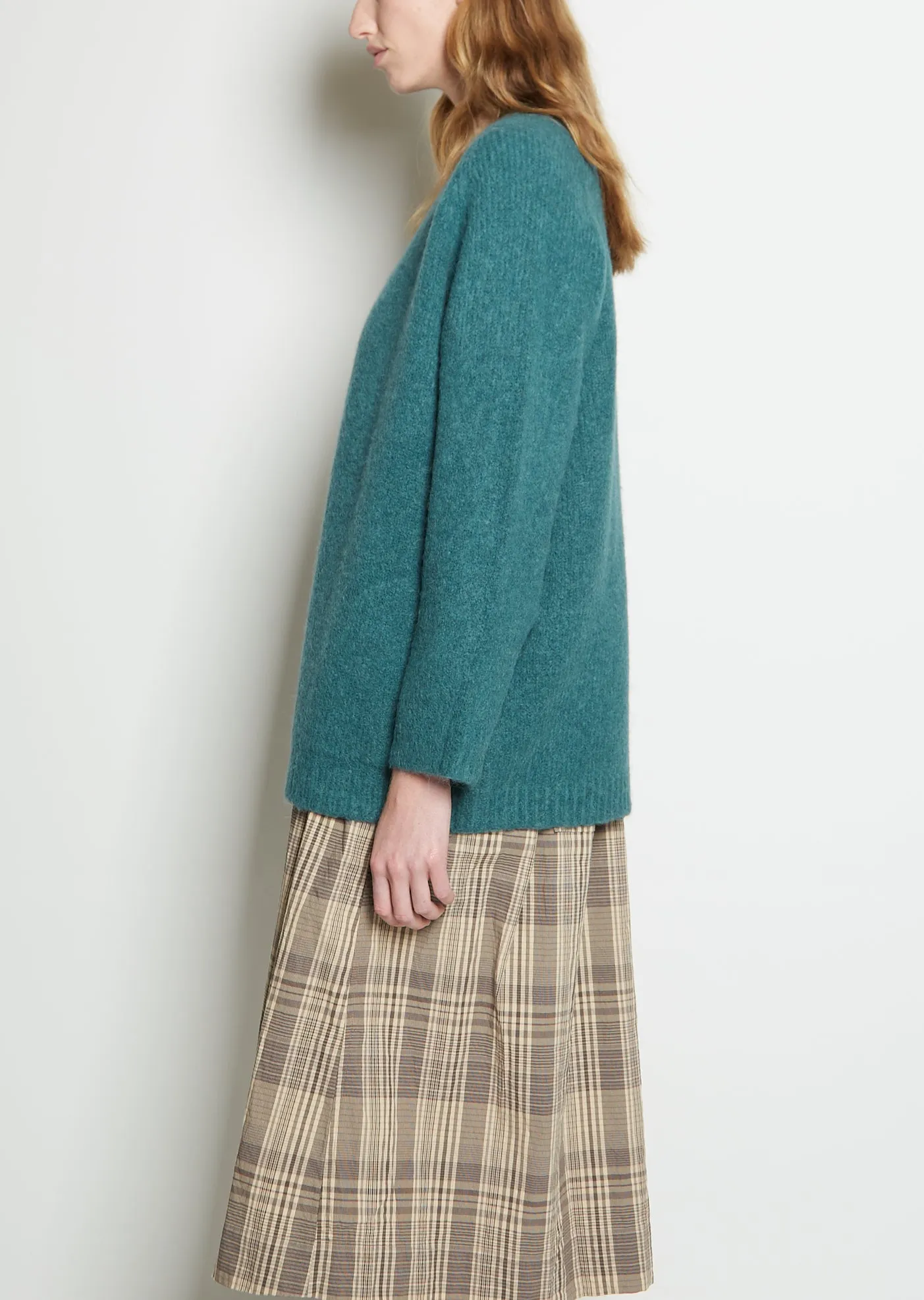 Alpaca & Wool Shaggy Knit Cardigan sold by La Garconne product image thumbnail 3