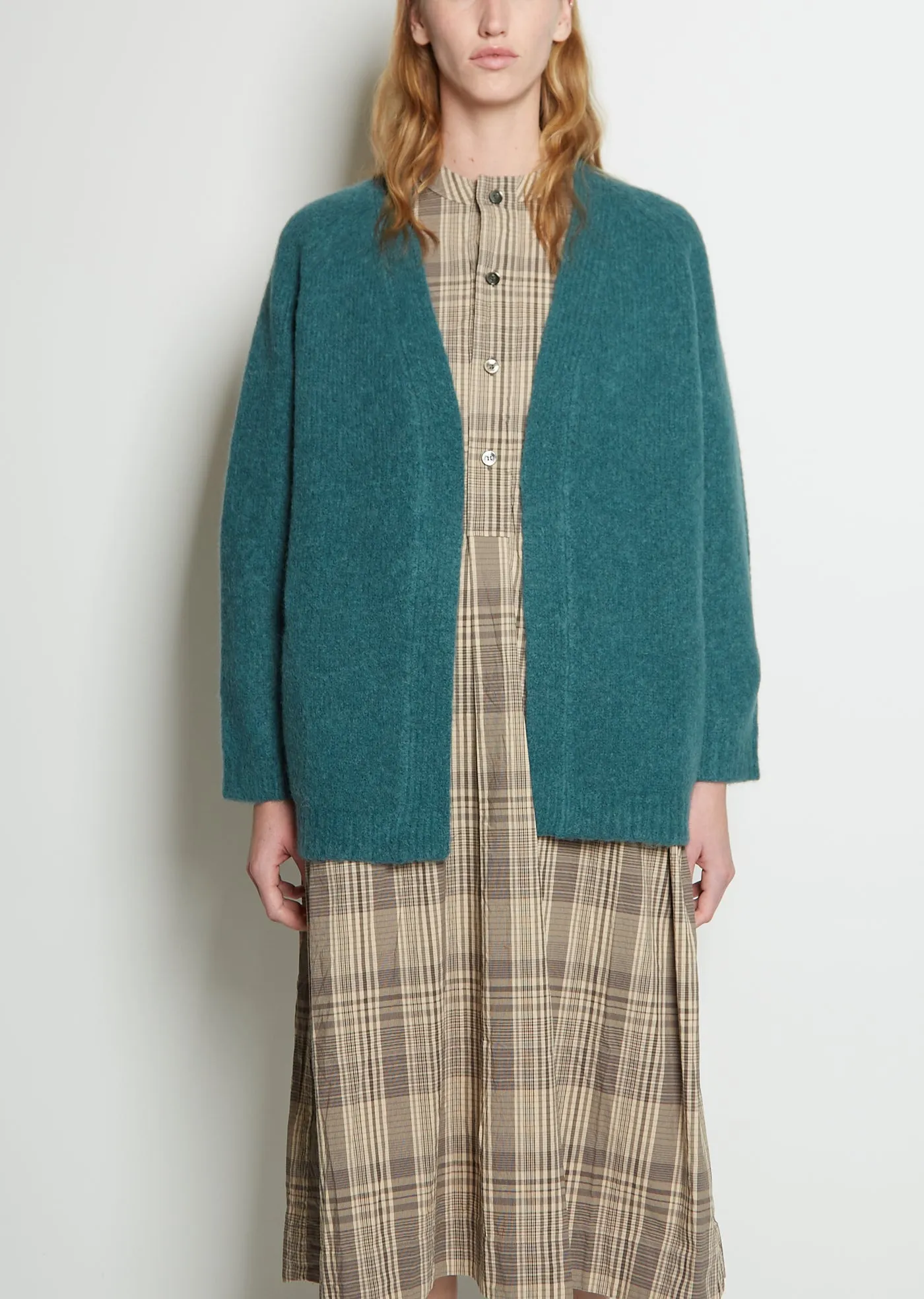 Alpaca & Wool Shaggy Knit Cardigan sold by La Garconne product image thumbnail 2