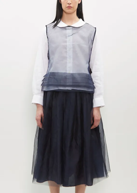 Organza Hem Tuck Dickey sold by La Garconne