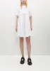 Ginny Dress Cotton — White sold by La Garconne