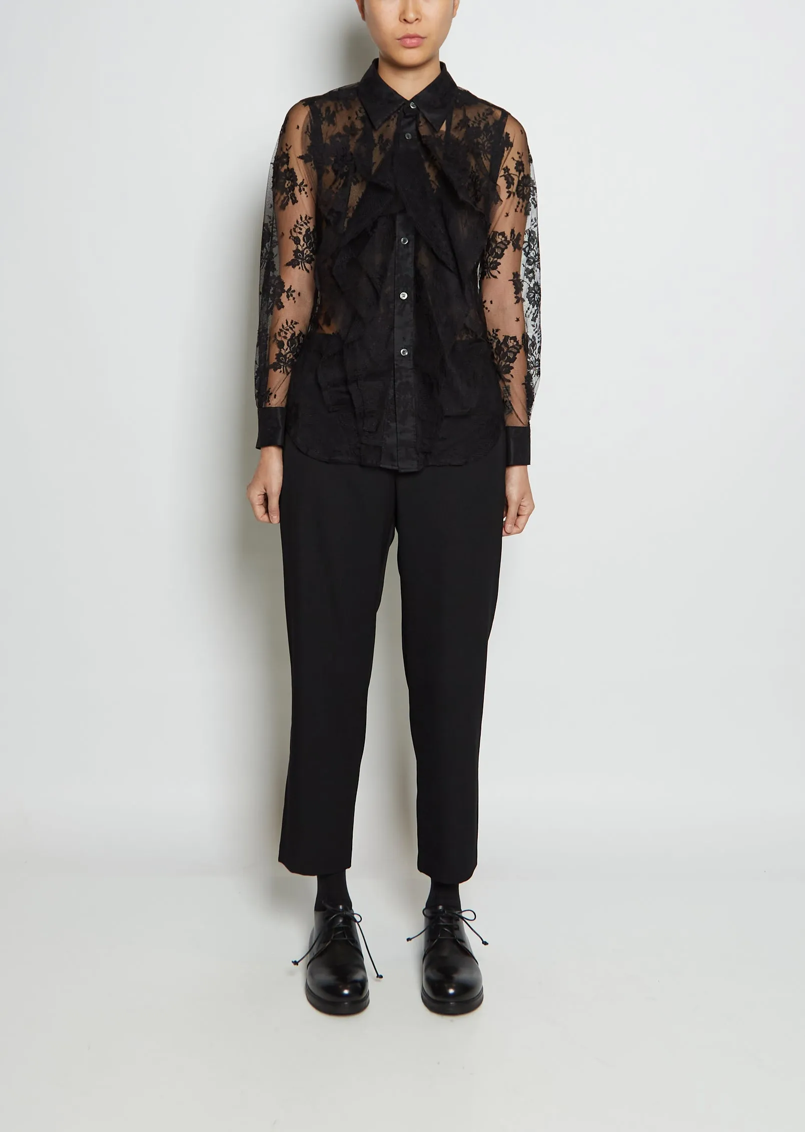 Lace Ruffle Shirt | Parallel