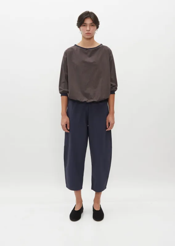 Cropped Balloon Trousers — Blue sold by La Garconne