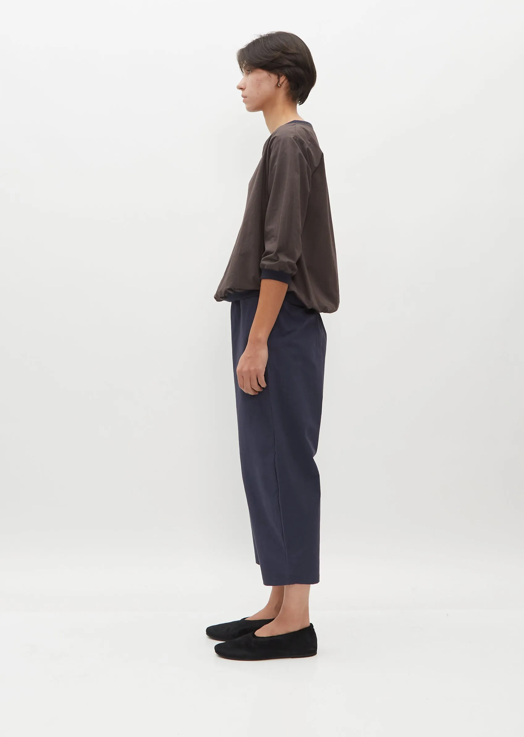 Cropped Balloon Trousers — Blue sold by La Garconne product image thumbnail 2