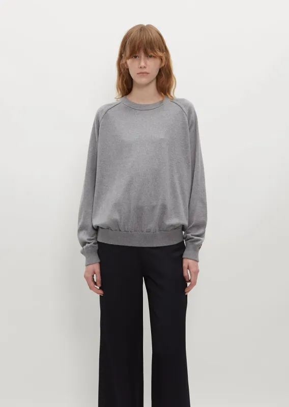 Knit Sweatshirt — Mid Grey sold by La Garconne