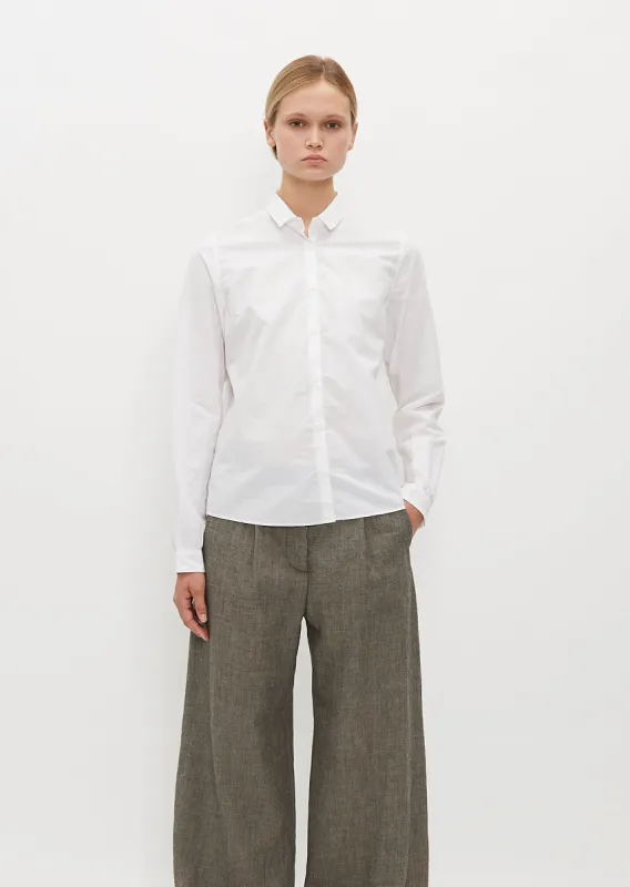 Short Tyrol Shirt — White sold by La Garconne
