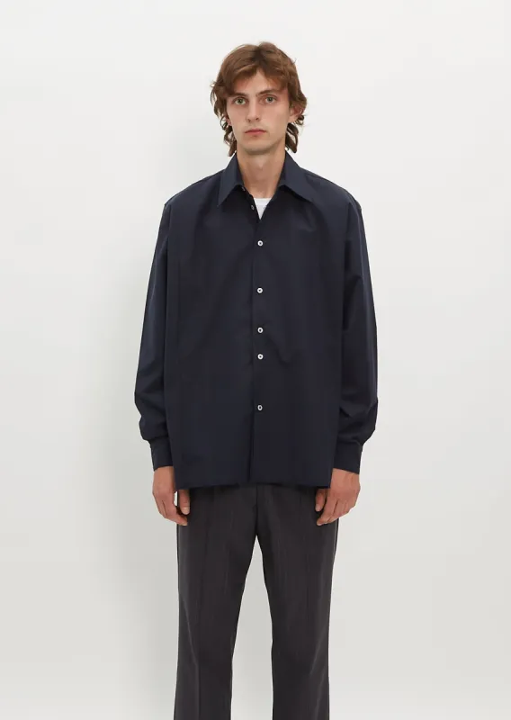 Pocket Shirt — Navy sold by La Garconne