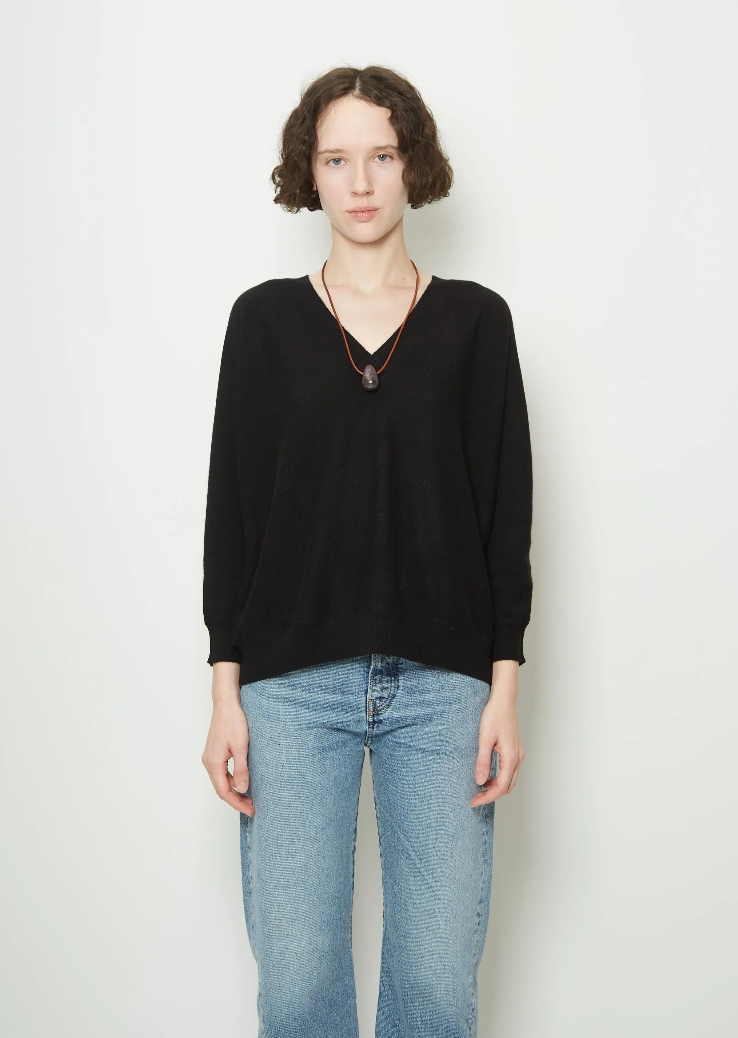 Ruby Leather Cord Necklace sold by La Garconne product image thumbnail 3