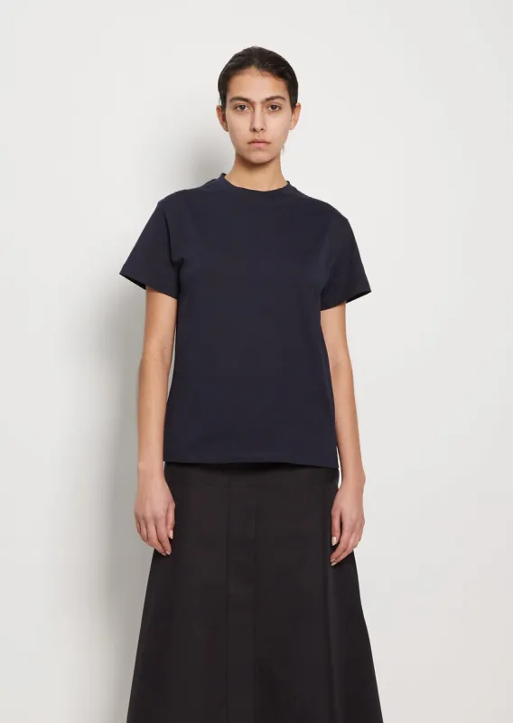 Marine Perfect Tee — Darkest Navy sold by La Garconne