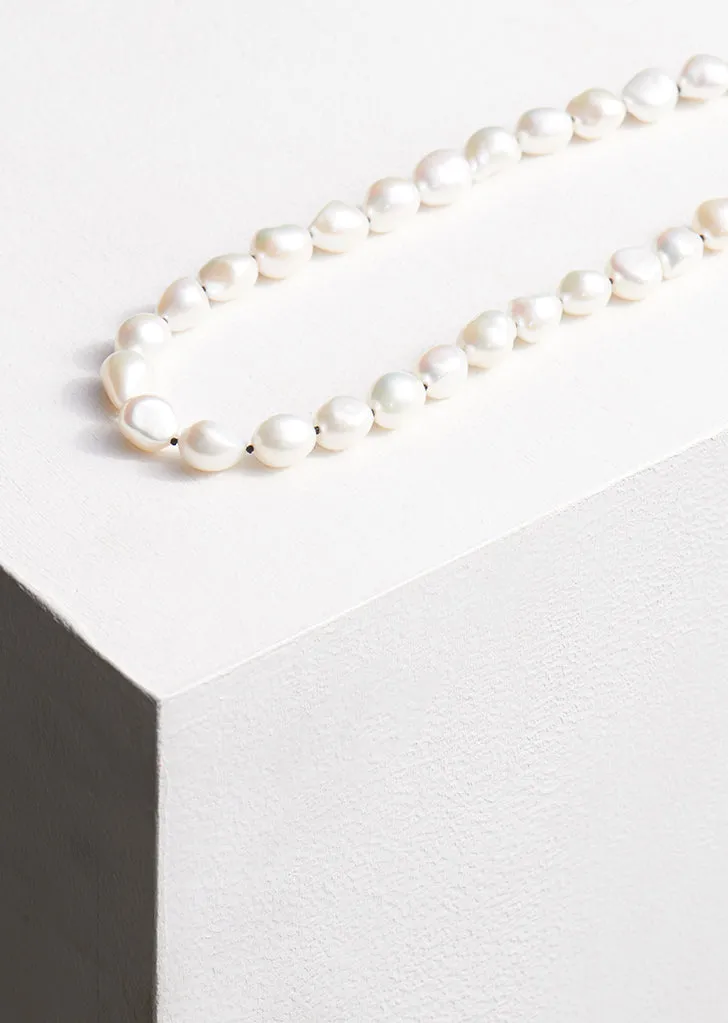 Simple Baroque Pearl Collar 15" sold by La Garconne product image thumbnail 3