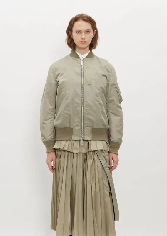 Arm Pocket Twill Jacket - Light Khaki sold by La Garconne