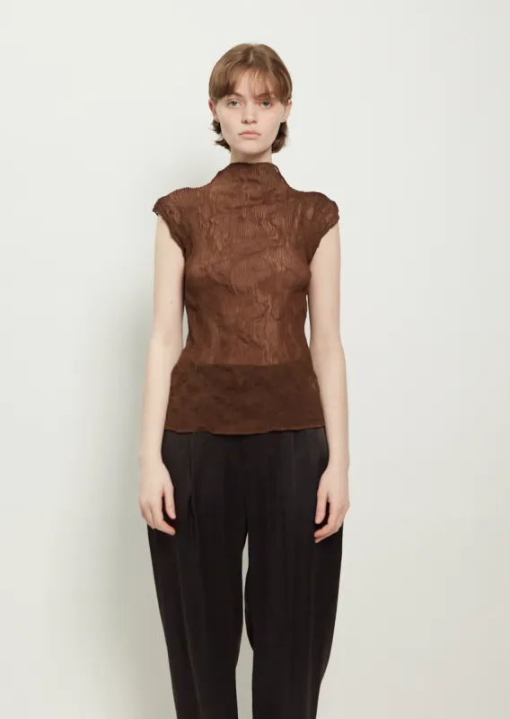 Chiffon Twist Polyester Tank sold by La Garconne