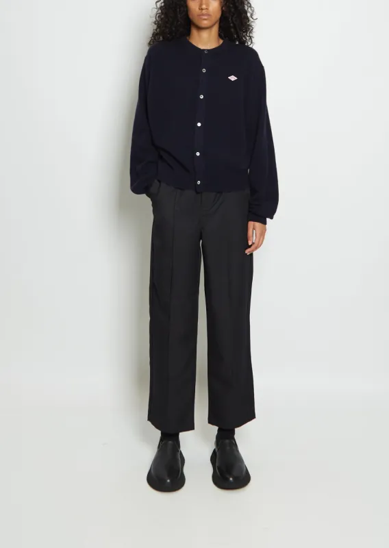 Wool Crewneck Cardigan made by La Garconne