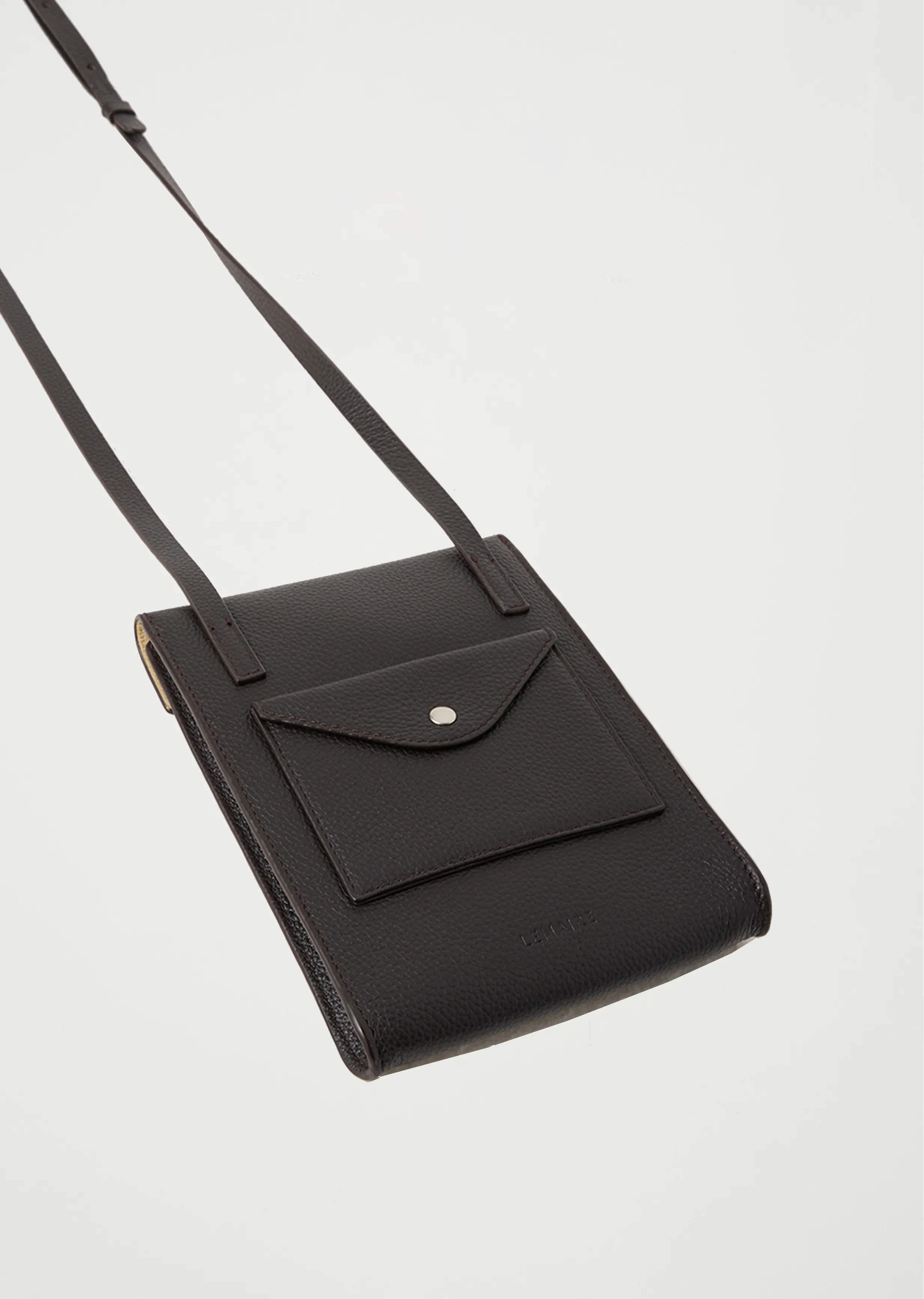 Envelope Strap Bag — Dark Chocolate sold by La Garconne product image thumbnail 2