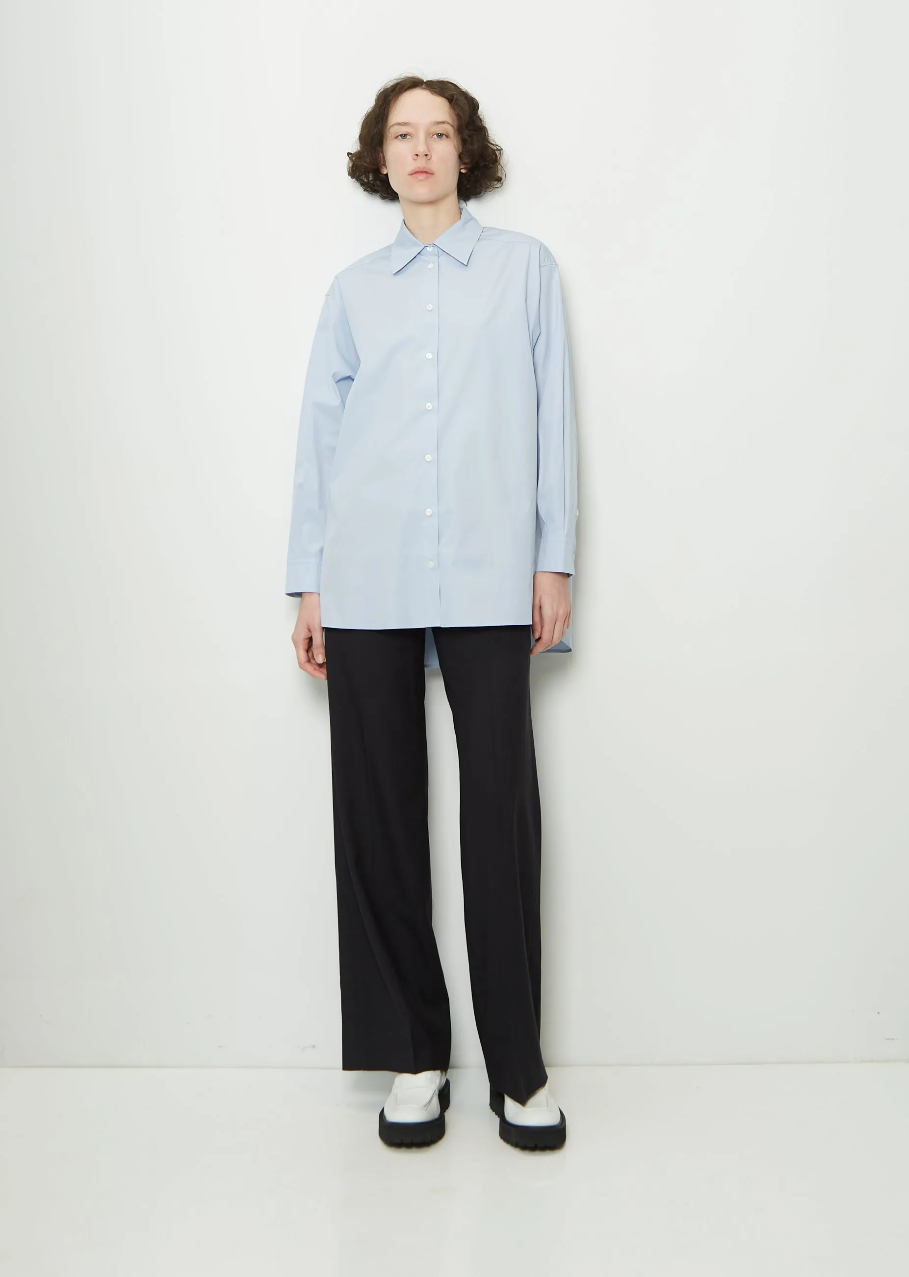 Cotton Shirt — Light Blue sold by La Garconne product image thumbnail 4