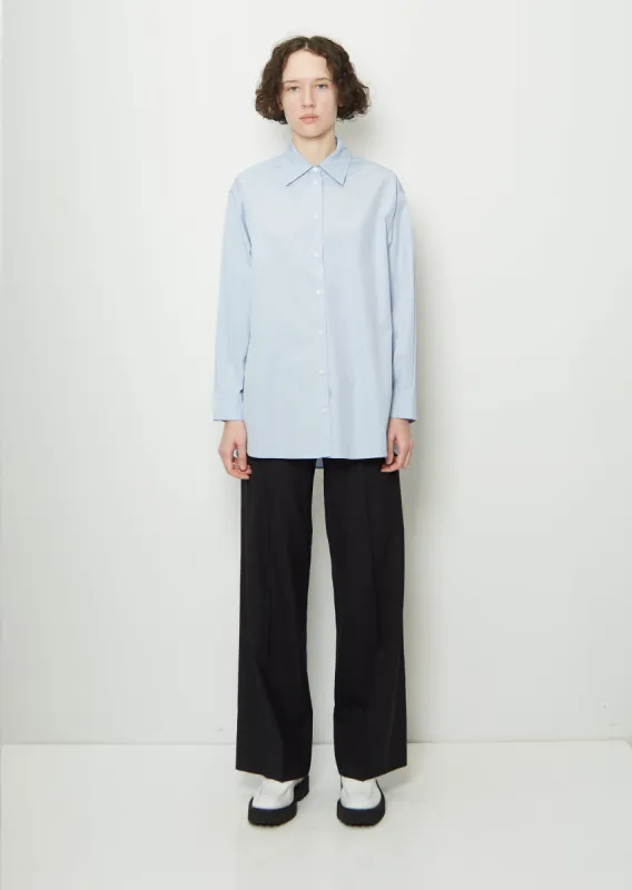 Cotton Shirt — Light Blue sold by La Garconne