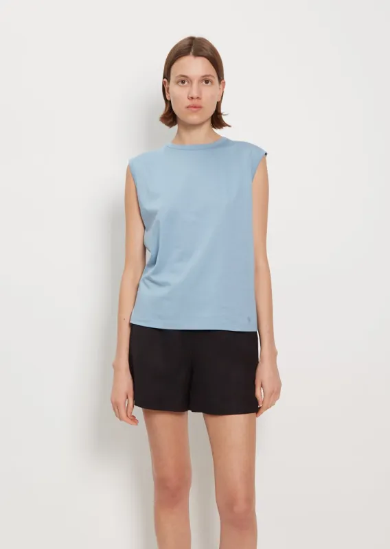 Brani Cotton Sleeveless T-Shirt sold by La Garconne