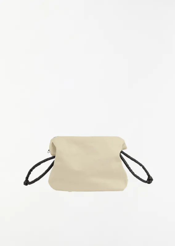 Canvas Pouch — Beige / Oil Black sold by La Garconne