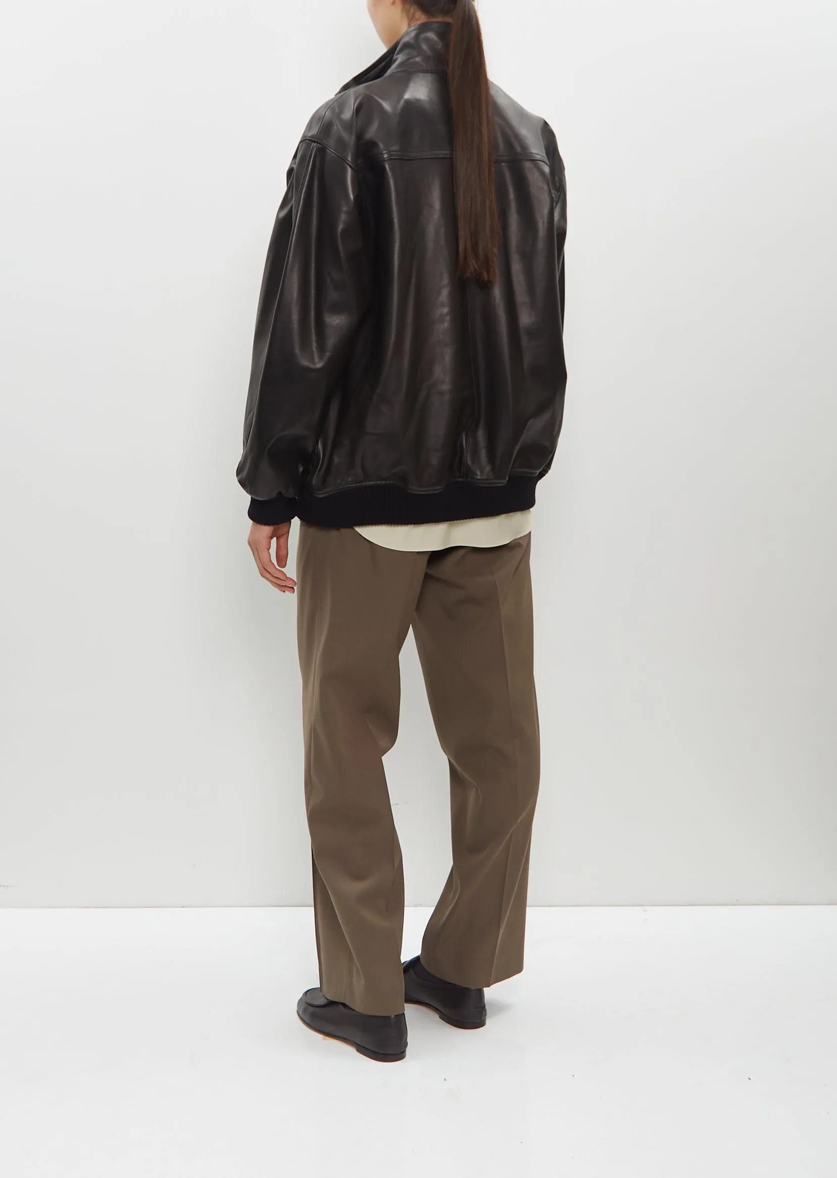 Lamb Leather Zip Blouson sold by La Garconne product image thumbnail 3