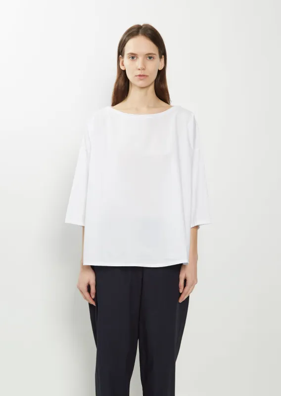 Cotton Luce Top — White sold by La Garconne