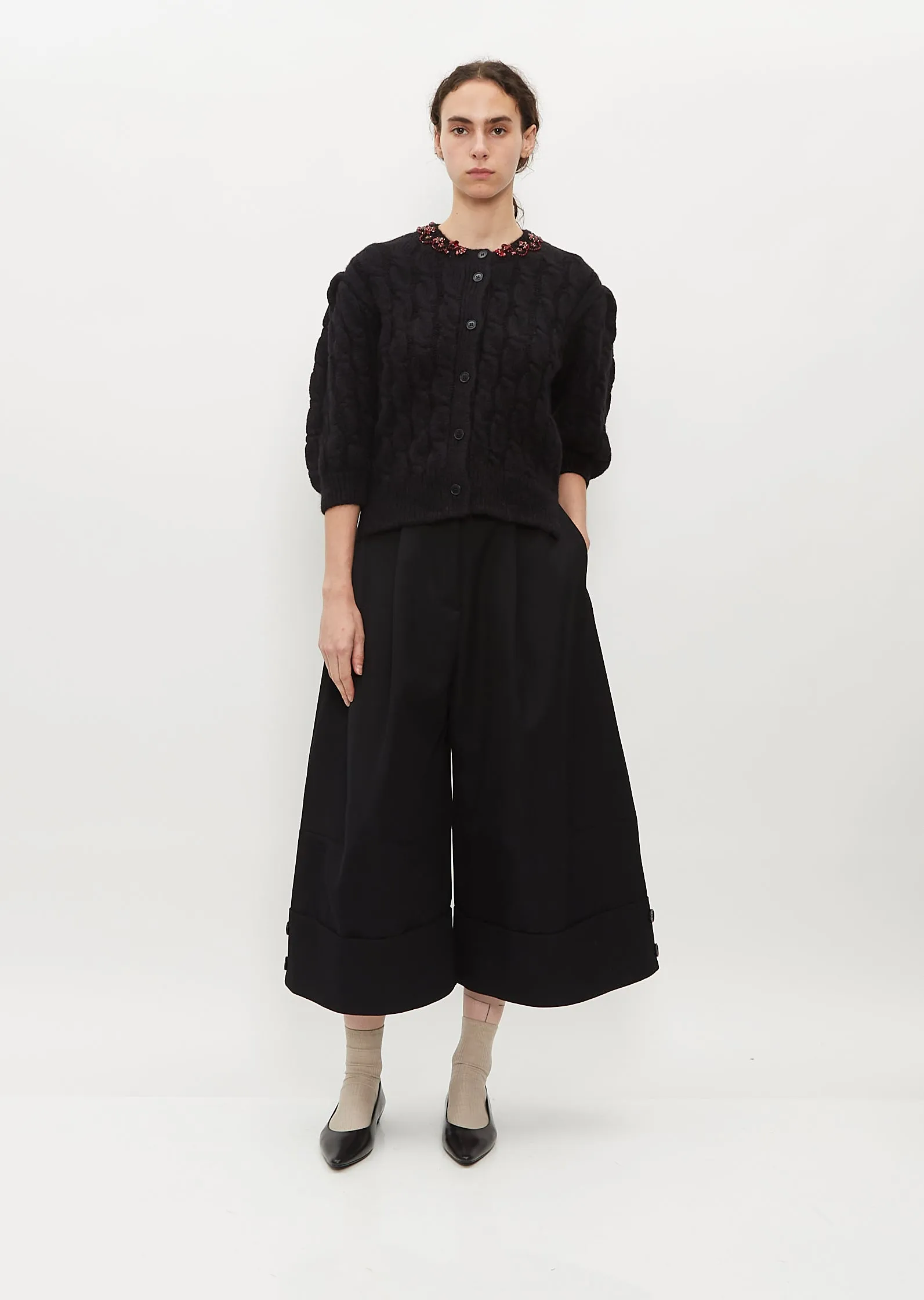 LS Cable Knit Cardigan w/ Embl sold by La Garconne product image thumbnail 4