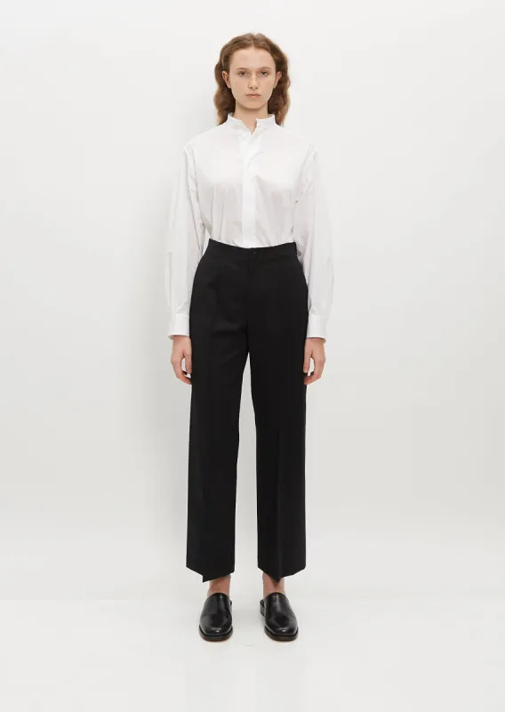 Wool Gabardine Pants — Black made by Issey Miyake