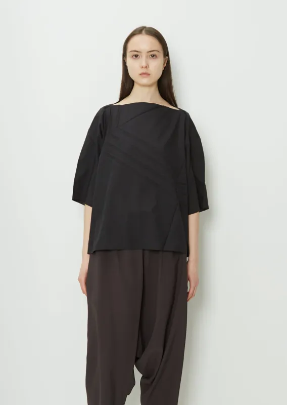 Pleats Basic T-Shirt Blouse sold by La Garconne