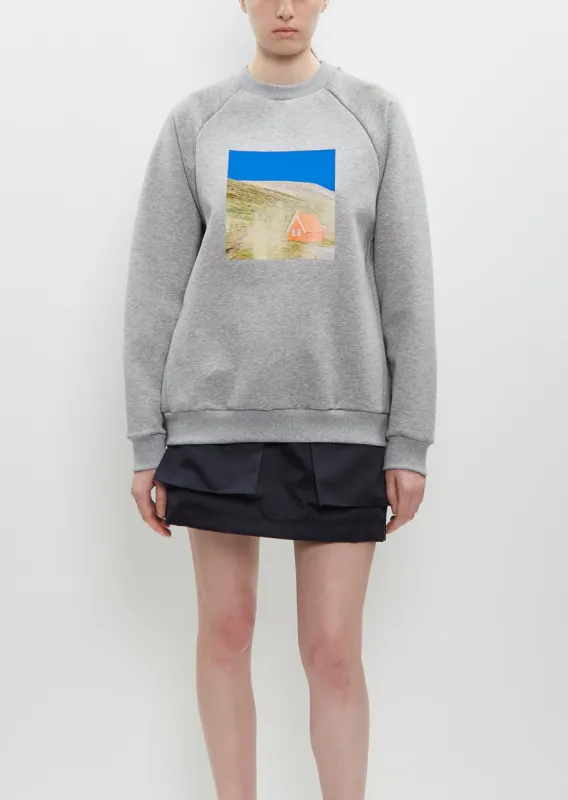 Graphic Long Sleeve Sweater made by La Garconne