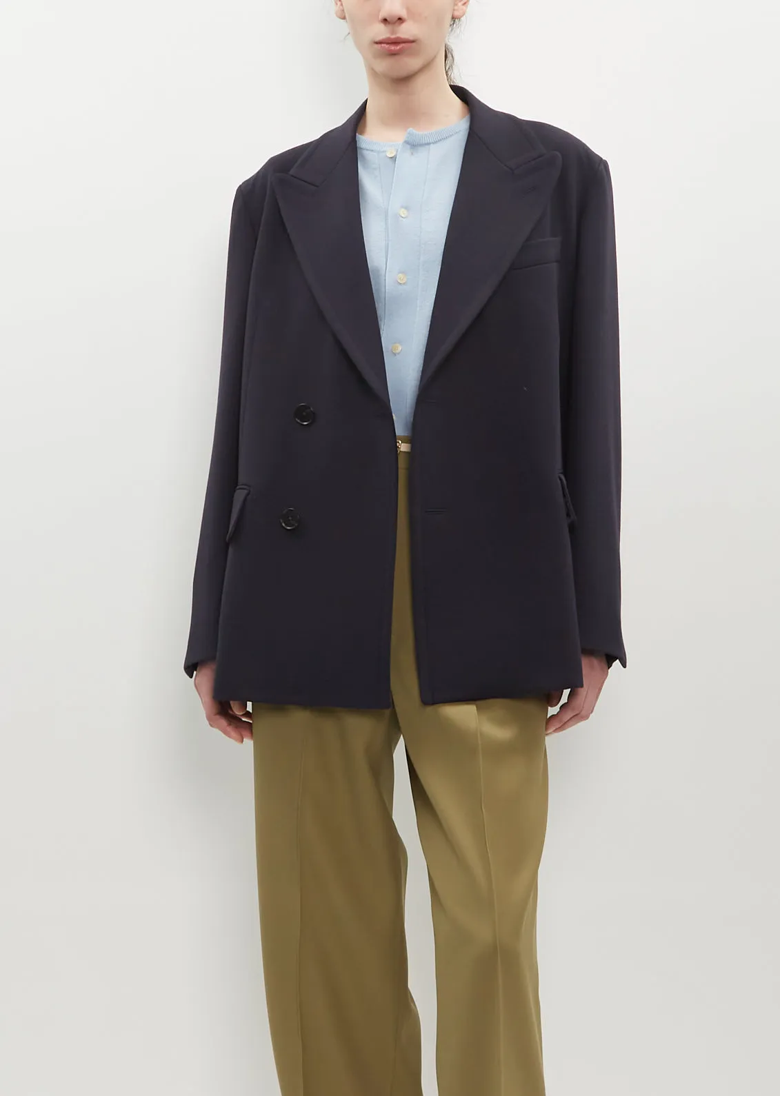 Double Cloth Wool Jacket sold by La Garconne