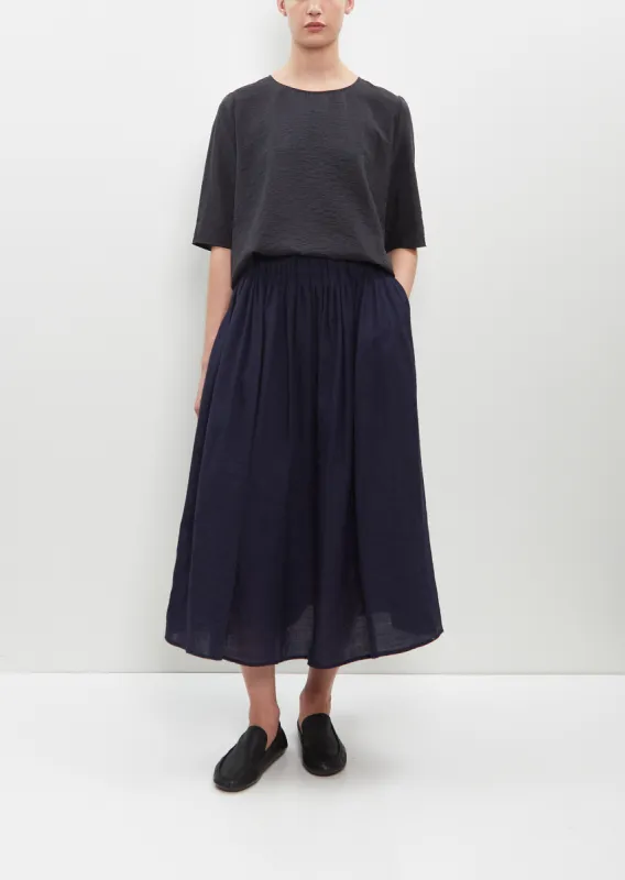 Raw Wool and Linen Skirt sold by La Garconne
