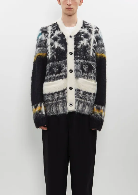 Pattern Knit Cardigan sold by La Garconne