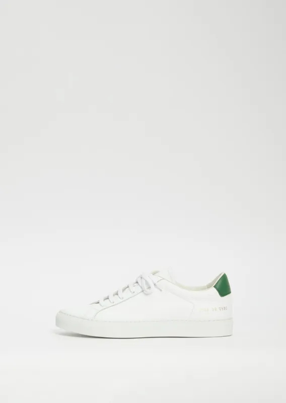 Retro Low — White/Green sold by La Garconne