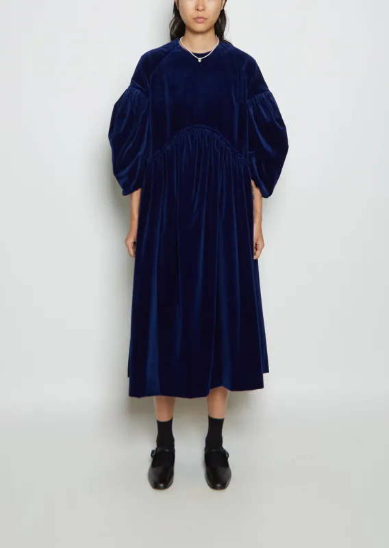 Signature Velvet Smock Dress made by Simone Rocha
