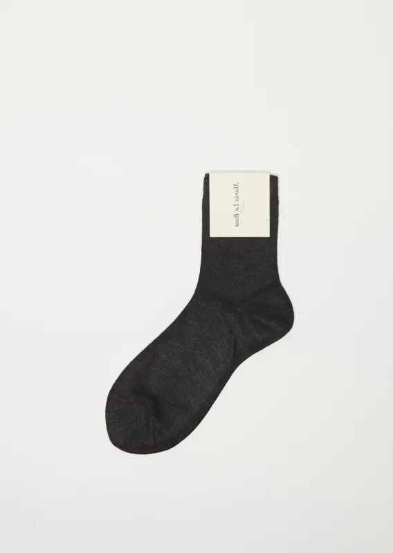 One Ankle Socks — Antracite Melange sold by La Garconne