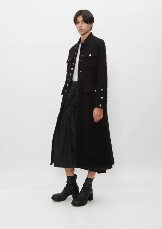 Raised Wool Blend Coat sold by La Garconne